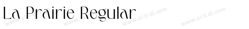 La Prairie Regular字体转换